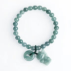 Fortune Jewel Blue Jade Peace Buckle Lucky Cat Prosperity Bracelet Fortune Jewel