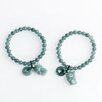 Fortune Jewel Blue Jade Peace Buckle Lucky Cat Prosperity Bracelet Fortune Jewel