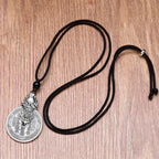 Fortune Jewel Mountain Ghosts Spend Money Bagua Design Copper Pixiu Harmony Necklace Pendant Fortune Jewel