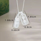 Fortune Jewel 925 Sterling Silver Mini PiXiu Dorje Vajra Wealth Necklace Pendant Fortune Jewel