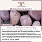 Fortune Jewel Tourmaline Purple Jade Aquamarine Jade Copper Coin Positive Double Wrap Bracelet Fortune Jewel