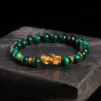 Fortune Jewel Various Color Tiger Eye Beads Spacer Beads Pixiu Wealth Courage Bracelet