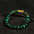 Fortune Jewel Various Color Tiger Eye Beads Spacer Beads Pixiu Wealth Courage Bracelet