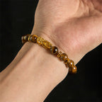 Fortune Jewel Various Color Tiger Eye Beads Spacer Beads Pixiu Wealth Courage Bracelet