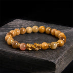 Fortune Jewel Various Color Tiger Eye Beads Spacer Beads Pixiu Wealth Courage Bracelet