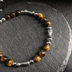 Fortune Jewel Cute Bone Pattern Tiger Eye Courage Beads Bracelet Fortune Jewel