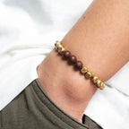 Fortune Jewel Copper Brass Lightning Struck Jujube Wood Beads Wealth Bracelet Fortune Jewel