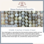 Fortune Jewel Ragdoll Cat Gray Striped Agate Chalcedony Support Bracelet Fortune Jewel
