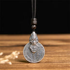 Fortune Jewel Mountain Ghosts Spend Money Bagua Design Copper Pixiu Harmony Necklace Pendant Fortune Jewel