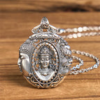 Fortune Jewel Copper Buddha Devil Pattern Serenity Pendant Necklace Fortune Jewel