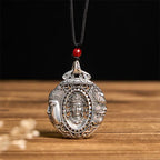 Fortune Jewel Copper Buddha Devil Pattern Serenity Pendant Necklace Fortune Jewel