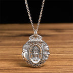 Fortune Jewel Copper Buddha Devil Pattern Serenity Pendant Necklace Fortune Jewel
