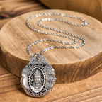 Fortune Jewel Copper Buddha Devil Pattern Serenity Pendant Necklace Fortune Jewel