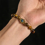 Fortune Jewel "Wishing Courage and Protection" Tiger Eye Bracelet Includes Gift Message Card Fortune Jewel