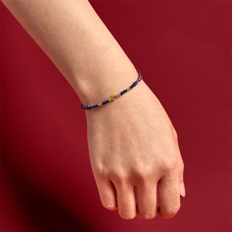 Fortune Jewel Handmade Braided Red String Copper Coins Luck Bracelet Fortune Jewel
