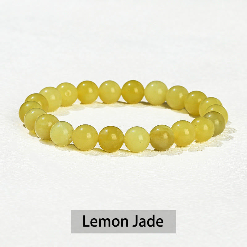 Fortune Jewel Various Crystal Stone Amethyst Green Aventurine Rose Quartz Healing Bracelet