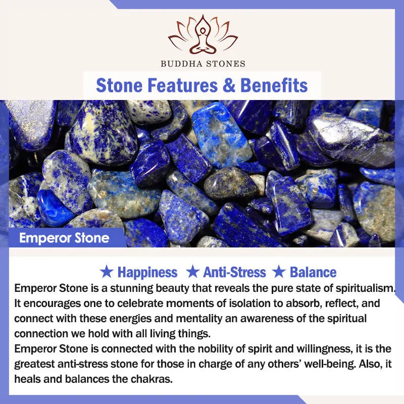 Fortune Jewel Natural Colorful Emperor Stone Oval Square Beads Anti-stress Bracelet Fortune Jewel