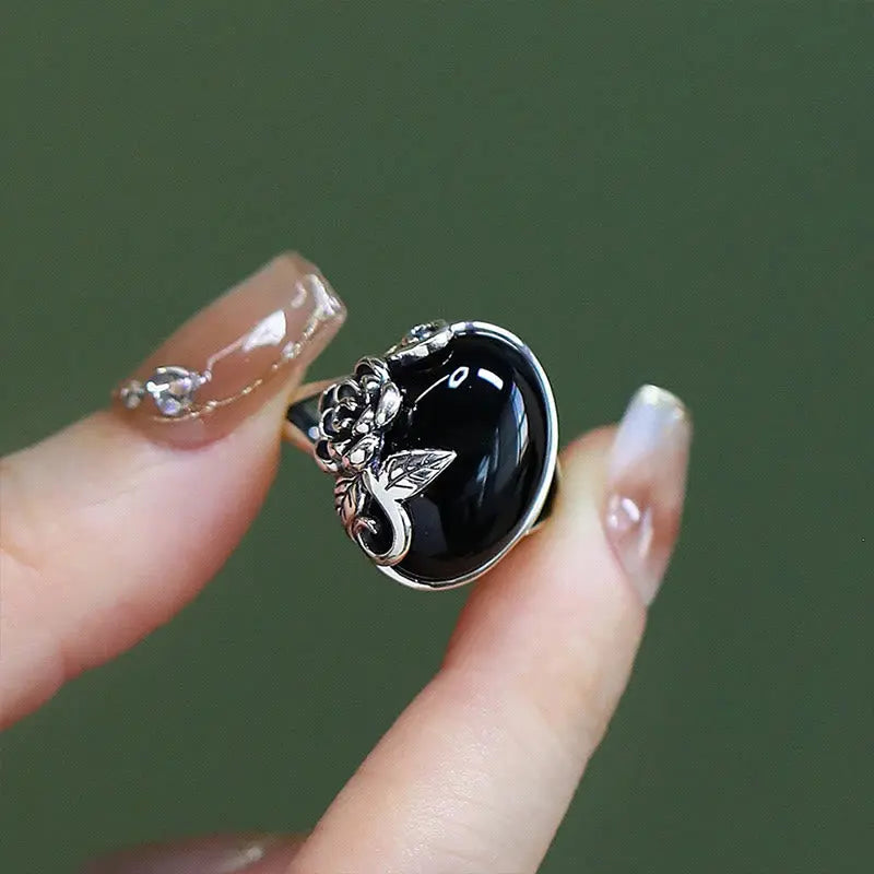 Fortune Jewel Copper Rose Flower Adjustable Self Care Ring Fortune Jewel