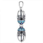Fortune Jewel Tibetan Copper Vajra Dorje Spiritual Power Necklace Pendant Fortune Jewel