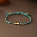 Fortune Jewel Copper Lucky Koi Fish Luck Rope Bracelet Fortune Jewel