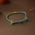 Fortune Jewel Copper Lucky Koi Fish Luck Rope Bracelet Fortune Jewel
