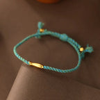 Fortune Jewel Copper Lucky Koi Fish Luck Rope Bracelet Fortune Jewel