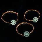 Fortune Jewel Jade Sun Braided Rope Abundance Bracelet Fortune Jewel