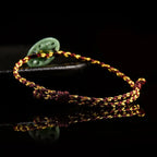 Fortune Jewel Jade Sun Braided Rope Abundance Bracelet Fortune Jewel
