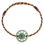 Fortune Jewel Jade Sun Braided Rope Abundance Bracelet Fortune Jewel