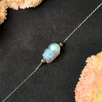 Fortune Jewel 925 Sterling Silver Pixiu Moonstone Healing Bracelet Fortune Jewel