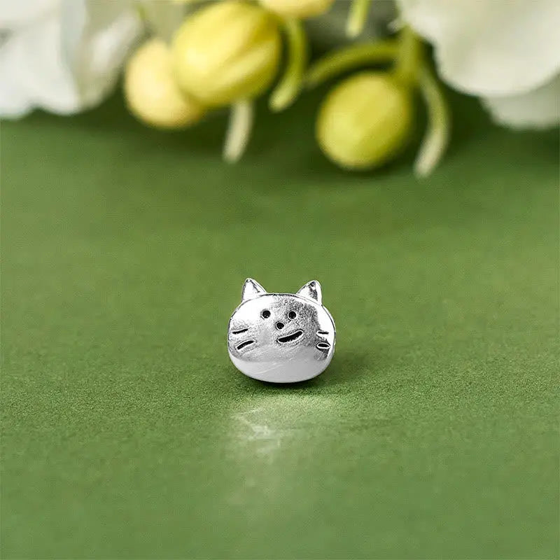 Fortune Jewel 925 Sterling Silver Mini Cat Blessing Chain Bracelet Fortune Jewel