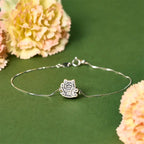 Fortune Jewel 999 Sterling Silver Fortune Cat 925 Sterling Silver Chain Protection Bracelet Fortune Jewel