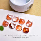 Fortune Jewel 925 Sterling Silver Cat Head Natural Red Flower Quartz Protection Necklace Pendant Fortune Jewel