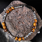 Fortune Jewel Cute Bone Pattern Tiger Eye Courage Beads Bracelet Fortune Jewel