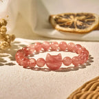 Fortune Jewel Lovely Cat Head Red Agate Spiritual Beads Bracelet Fortune Jewel