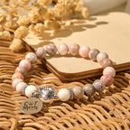 Fortune Jewel Cat Head Design Zebra Jasper Protection Bracelet Fortune Jewel