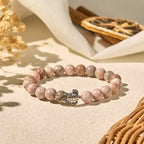 Fortune Jewel Turtle Design Zebra Jasper Protection Bracelet Fortune Jewel