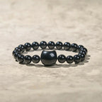 Buddha Stones "Wishing You Strength and Protection" Cat Onyx Bracelet Includes Gift Message Card Fortune Jewel