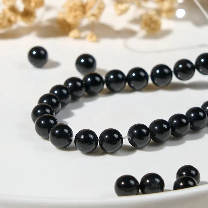 Buddha Stones "Wishing You Strength and Protection" Cat Onyx Bracelet Includes Gift Message Card Fortune Jewel