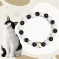 Fortune Jewel Bicolor Cat Black Onyx White Chalcedony Fortune Bracelet Fortune Jewel