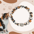 Fortune Jewel 925 Sterling Silver Calico Cat Stone Bead Bracelet Fortune Jewel