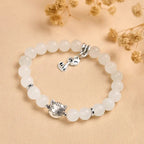 Fortune Jewel White Cat White Jade Luck Blessing Bracelet Fortune Jewel