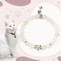 Fortune Jewel White Cat White Jade Luck Blessing Bracelet Fortune Jewel