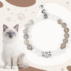 Fortune Jewel Ragdoll Cat Gray Striped Agate Chalcedony Support Bracelet Fortune Jewel