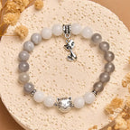 Fortune Jewel Ragdoll Cat Gray Striped Agate Chalcedony Support Bracelet Fortune Jewel