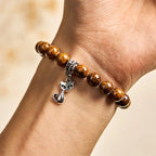 Fortune Jewel Natural Stone Kitten Cat Head Protection Bracelet Fortune Jewel