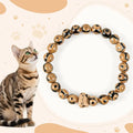 Fortune Jewel Bengal Cat Natural Agate Stone Kitten Head Graceful Bracelet Fortune Jewel