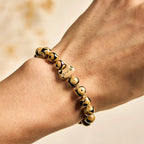 Fortune Jewel Bengal Cat Natural Agate Stone Kitten Head Graceful Bracelet Fortune Jewel