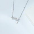 S925 Sterling Silver "Angel" Letter Necklace – Elegant Clavicle Chain Necklace for Women