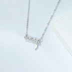 S925 Sterling Silver "Angel" Letter Necklace – Elegant Clavicle Chain Necklace for Women